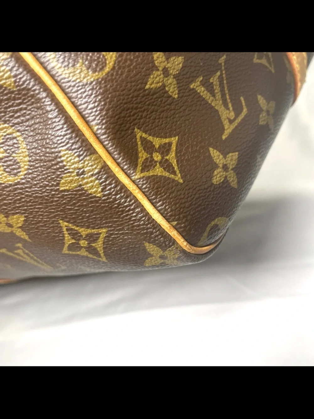 Louis Vuitton Monogram Canvas Duffel with Vachetta Trim in Brown and Tan